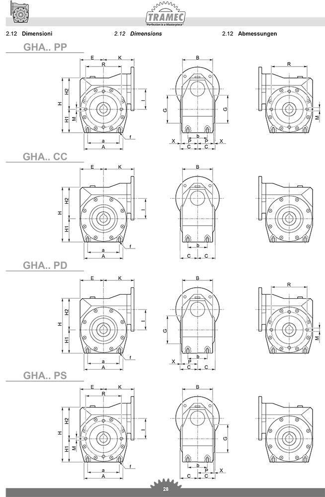 Редуктор GHA для пищевого производства
